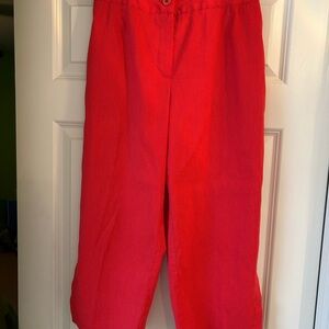 Stylish Red Women's Capri Size 4